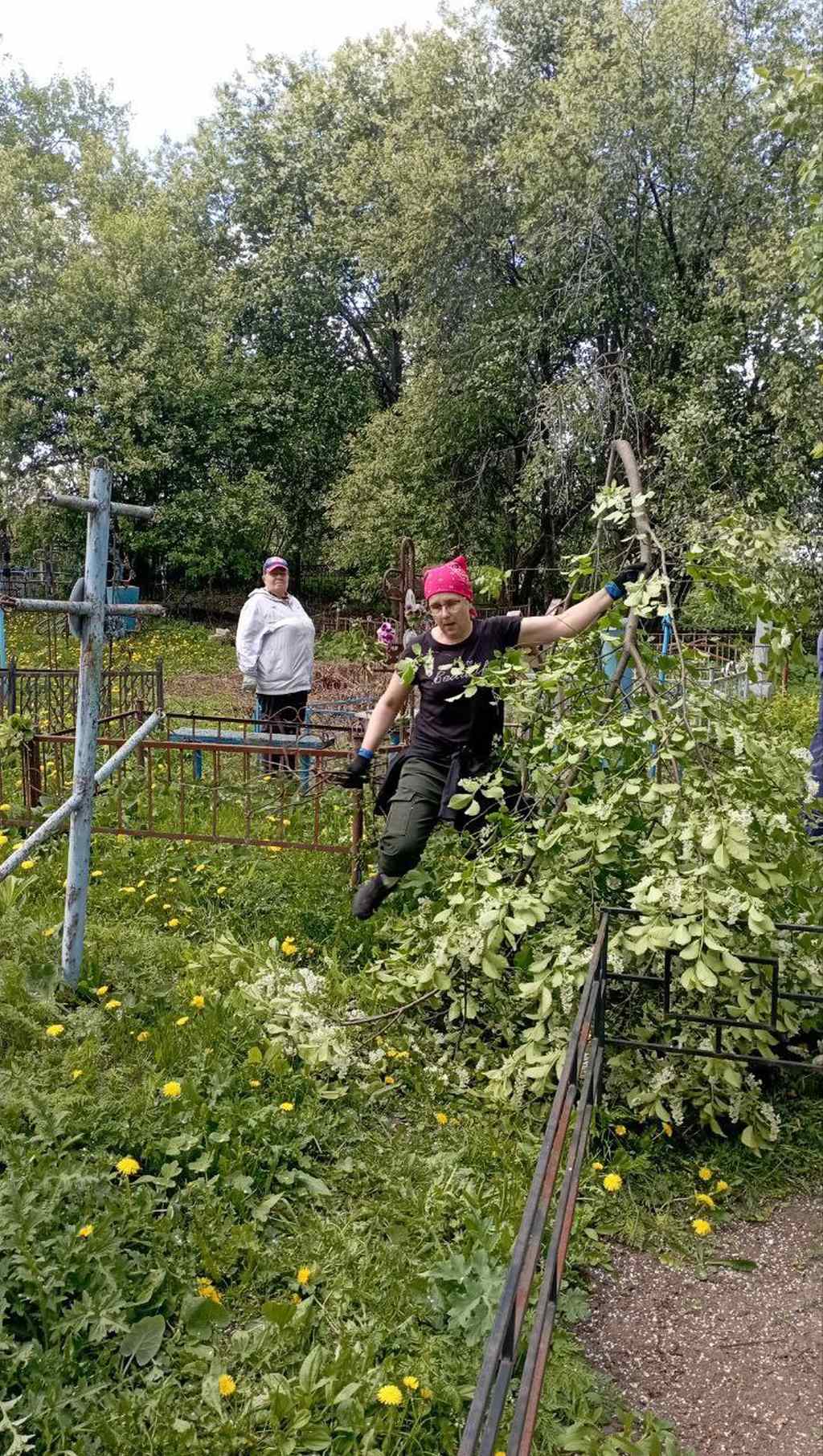 Субботник в селе Кремницкое.