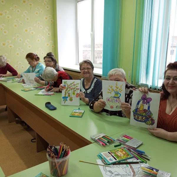Занятие по рисованию в ОДП